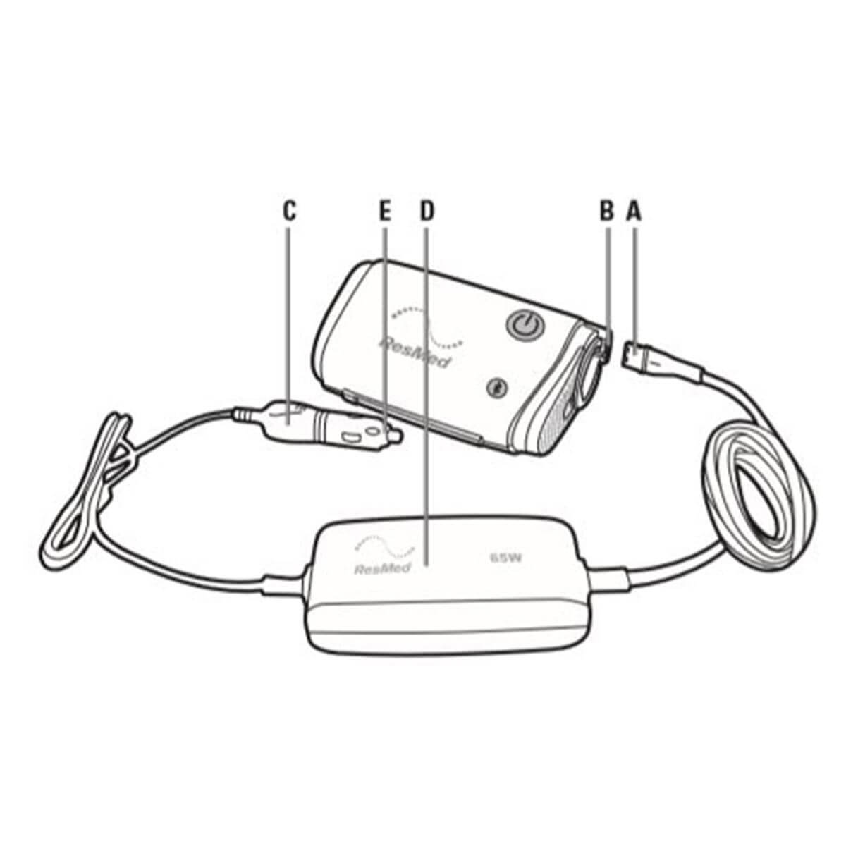 AirMini CPAP 65w DC/DC Converter - ResMed