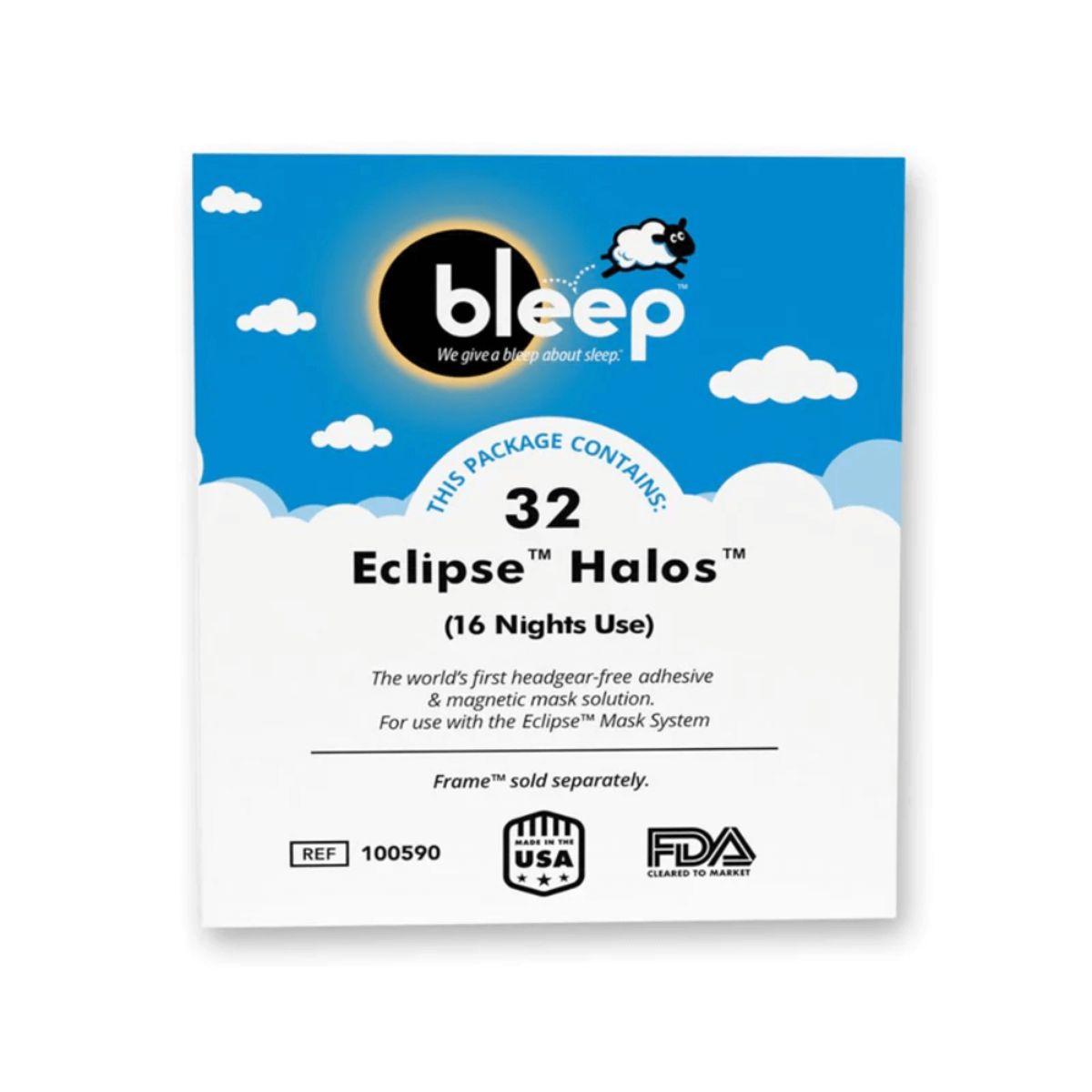 Bleep Eclipse Halos CPAP Nasal Patches - 32/box