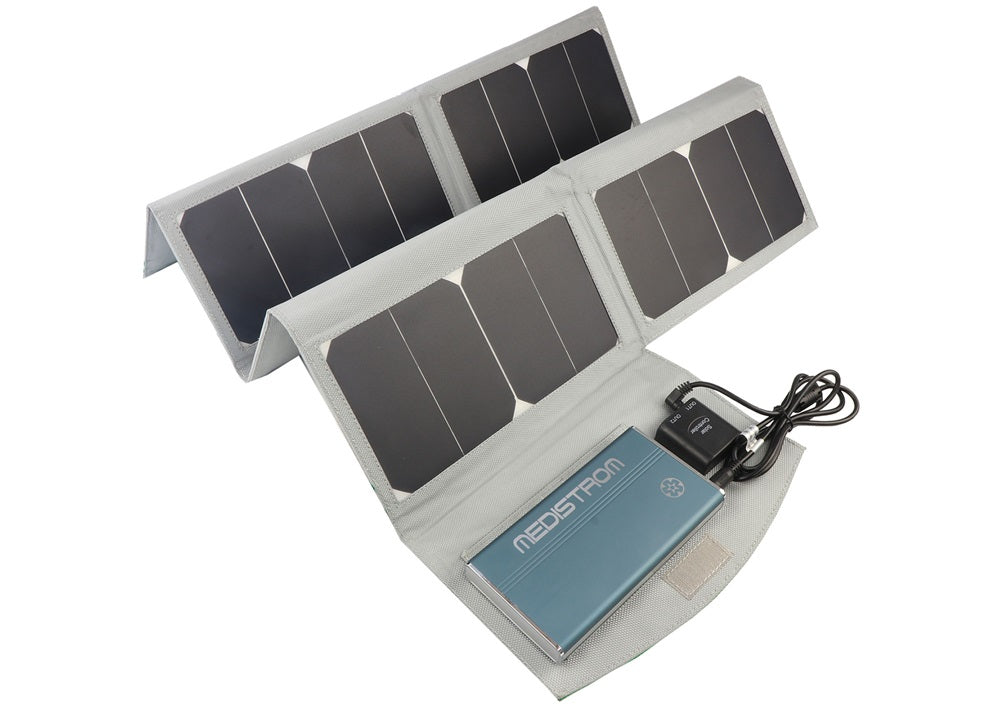 50W Solar Panel Charger For Pilot 12/24, Flex CPAP Battery - Medistrom